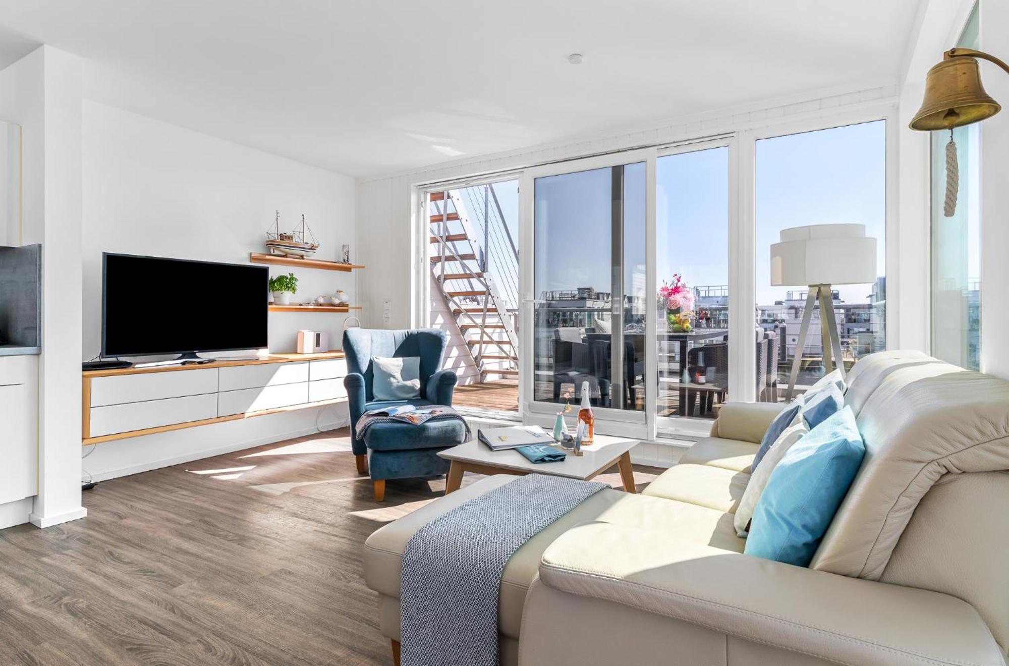 Triton: Meerblick, Sauna, Dachterrasse ออลเพนิทซ์ ภายนอก รูปภาพ